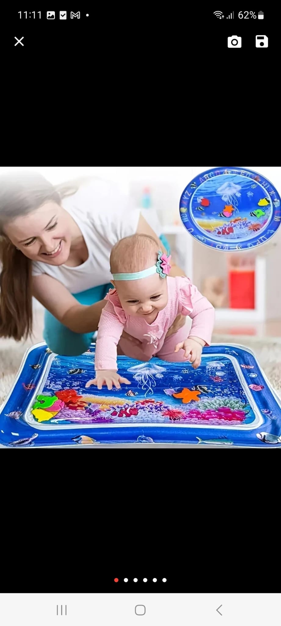 Tapis d’éveil sensoriel aquatique Montessori pour bébé