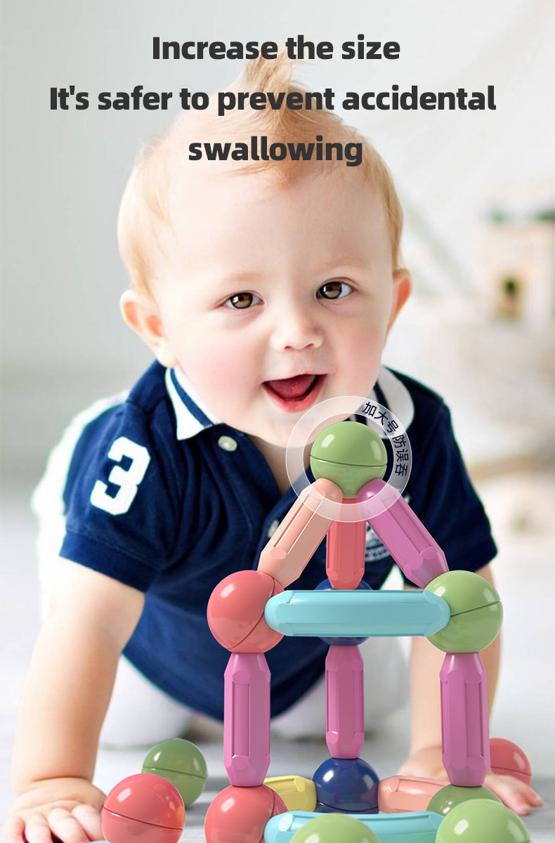 Bâtons magnétiques Montessori – Blocs de construction créatifs