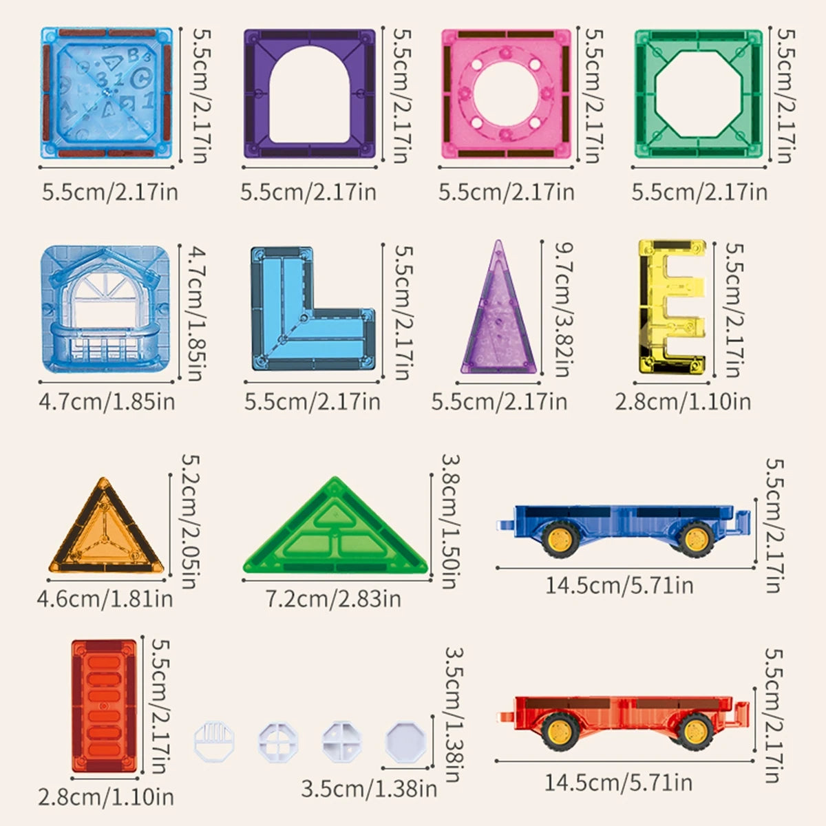 Carreaux de Construction Magnétiques ÉveilNature™