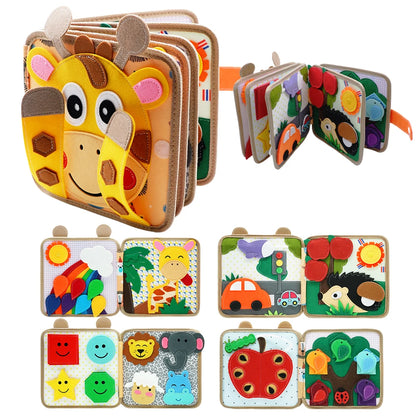 Livre sensoriel éducatif en feutre pour la motricité fine