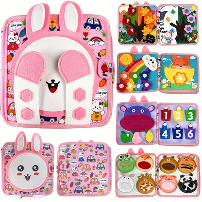 Livre sensoriel éducatif en feutre pour la motricité fine