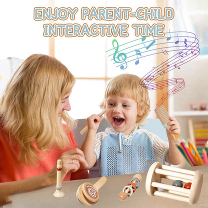 BabyMelody™ – Set Musical en Bois Montessori | Éveil Sensoriel & Motricité