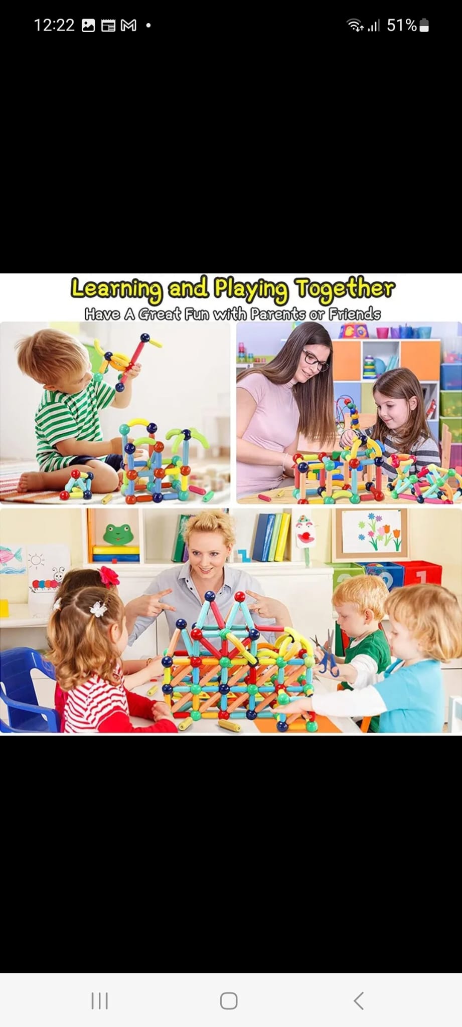 Ensemble de Construction magnétique pour enfants