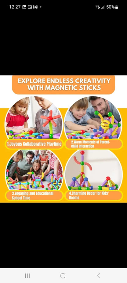 Ensemble de Construction magnétique pour enfants