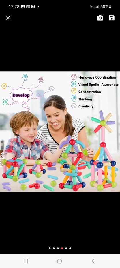 Ensemble de Construction magnétique pour enfants