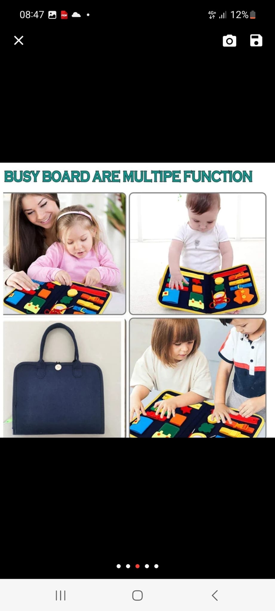 Planche d'activite pliable pour les touts pétits