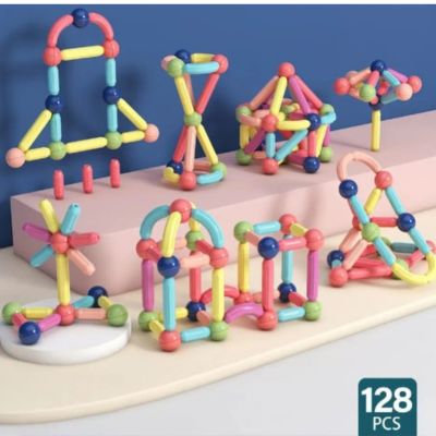 Bâtons magnétiques Montessori – Blocs de construction créatifs