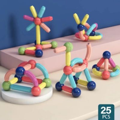 Bâtons magnétiques Montessori – Blocs de construction créatifs