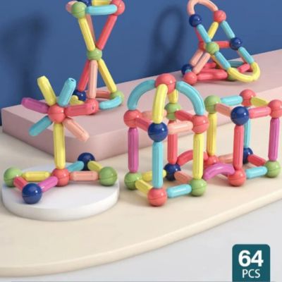 Bâtons magnétiques Montessori – Blocs de construction créatifs