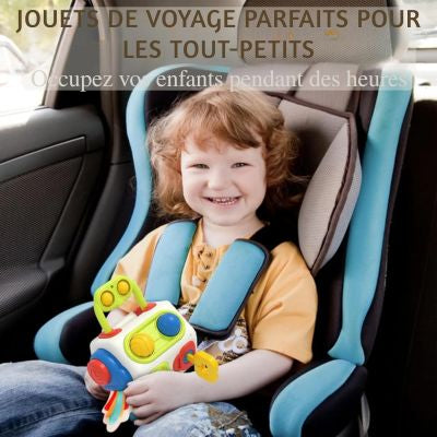 Cube d’Activité Montessori™ 9-en-1 – Busy Cube Sensoriel (1–3 ans)
