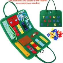 Livre Sensoriel Montessori 25-en-1 – Jouet Éducatif et Motricité Fine